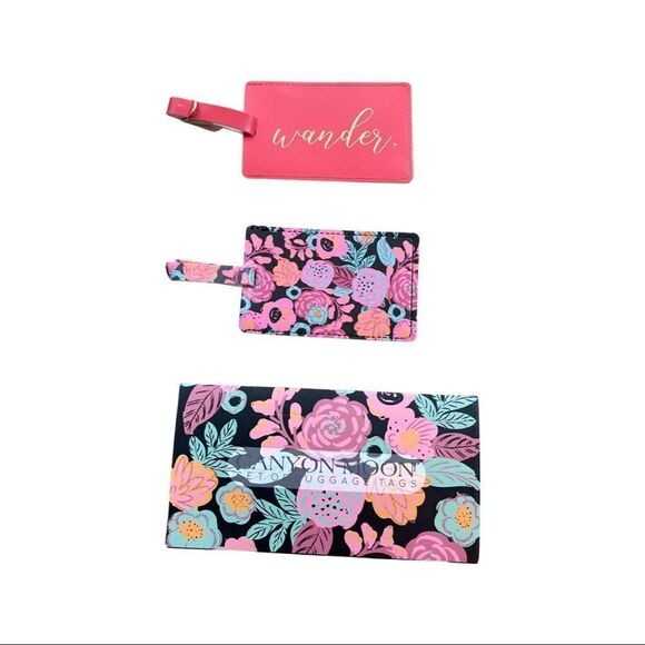 Canyon Moon “Wander” Luggage Tags Set of Two NWT - Picture 2 of 5
